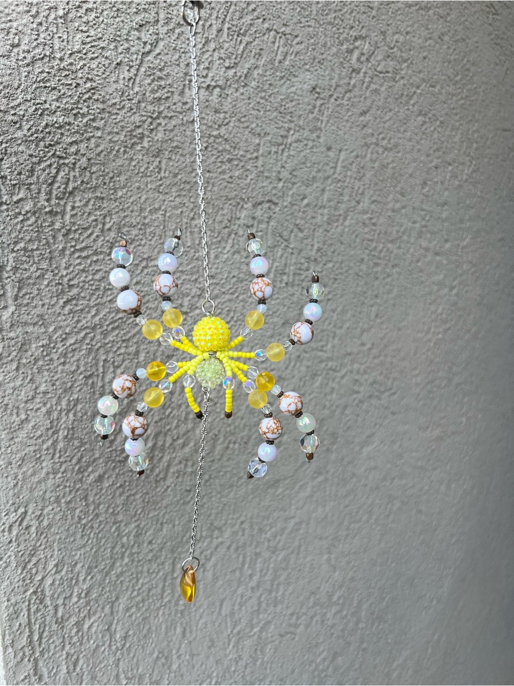 Hanging Beaded Spider Ornament/Sun-catcher 🕷️